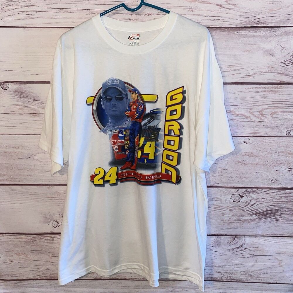 Vintage 2005 Jeff Gordon #24 Speed King NASCAR Chase Authentics Shirt XL B35